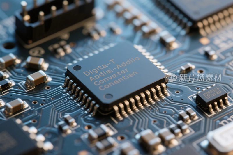 电路板芯片科技特写图