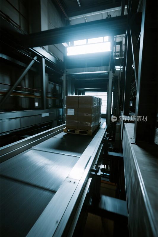 仓库传送带货物场景