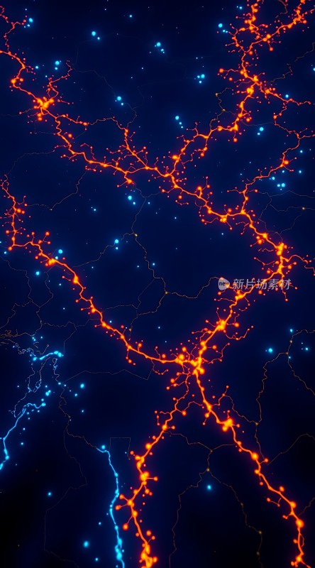 星河璀璨脉络交织