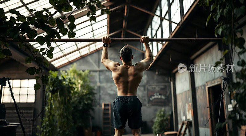 健身达人挑战高难度动作展示肌肉线条与力量之美