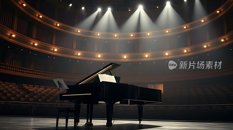 舞台上的钢琴