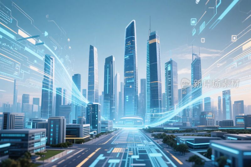 未来城市科幻风景