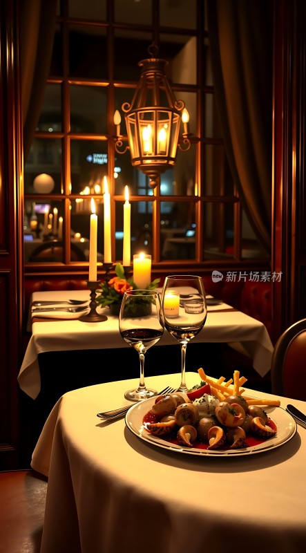 烛光晚餐浪漫温馨