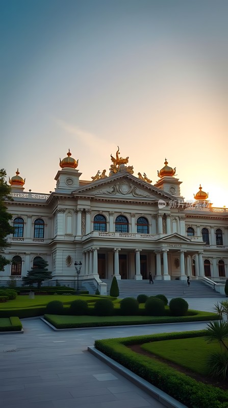 金色屋顶下的宏伟宫殿