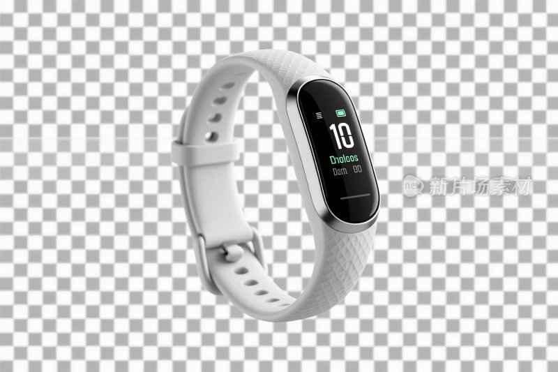 白色运动手环产品图