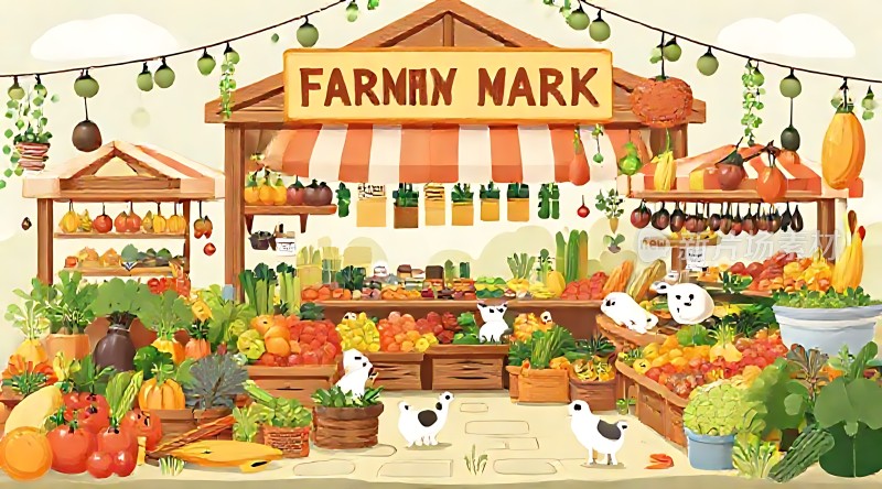 农场集市新鲜蔬果大集会