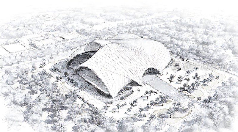 未来城市中心建筑