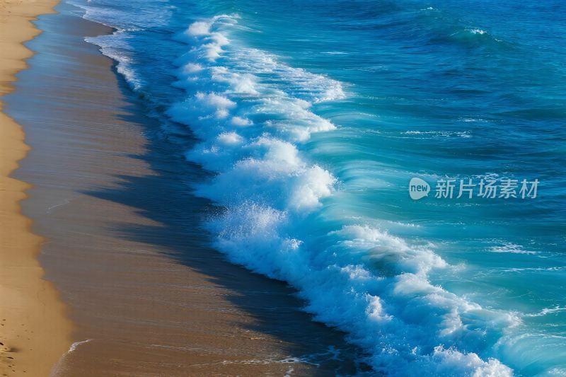 海滩海浪风景图