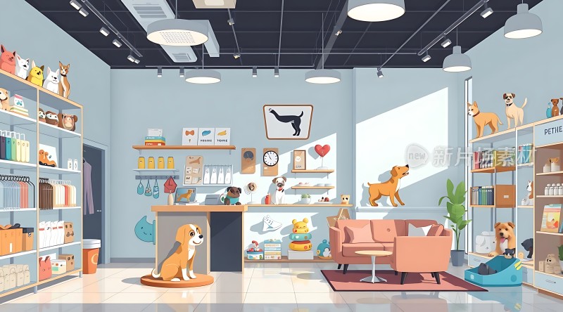 宠物店温馨一角
