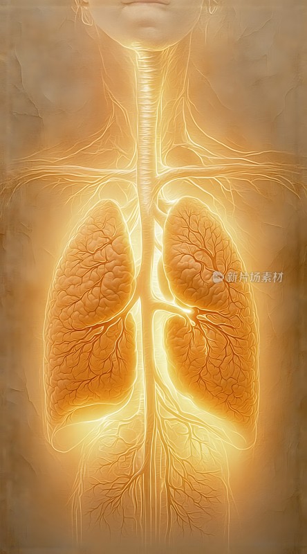 呼吸系统解剖图