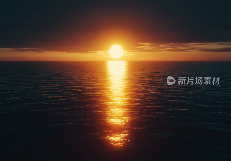 夕阳 大海 月圆 日出日落