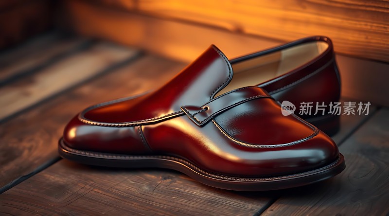 经典棕色皮鞋质感十足时尚优雅