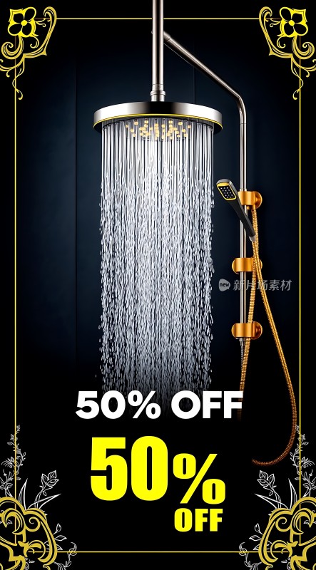 淋浴喷头大减价50%折扣等你来抢！