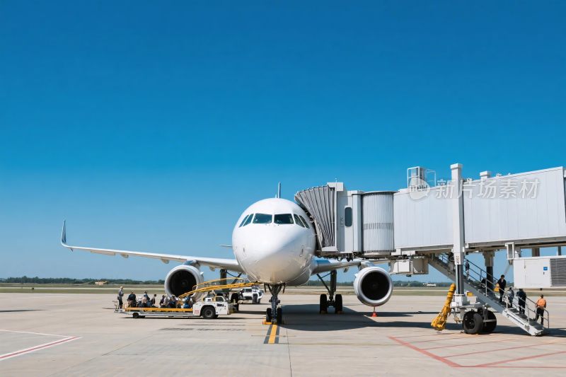 机场停机坪的飞机