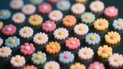 彩色小花散景图 彩色小花散景图