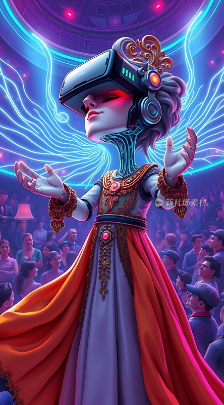 虚拟现实中的华丽舞者