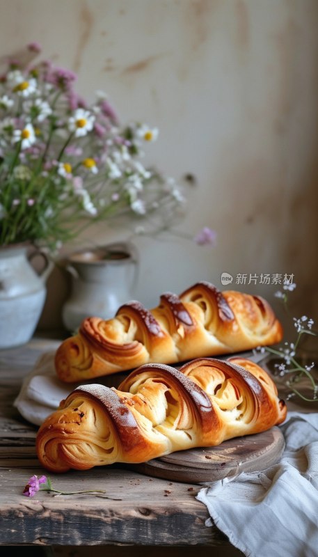 法式乡村可颂摆盘