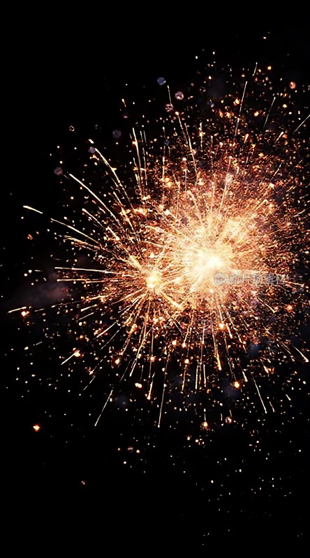 夜空中绽放的璀璨烟花