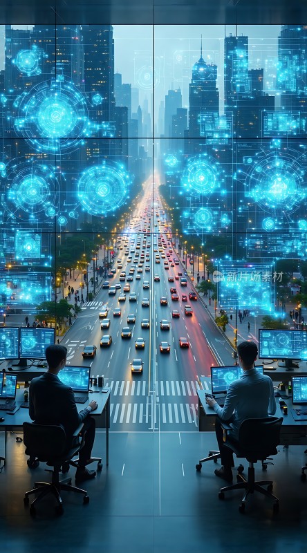 智能交通监控中心城市大脑指挥未来出行