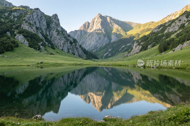 山水湖泊自然风光