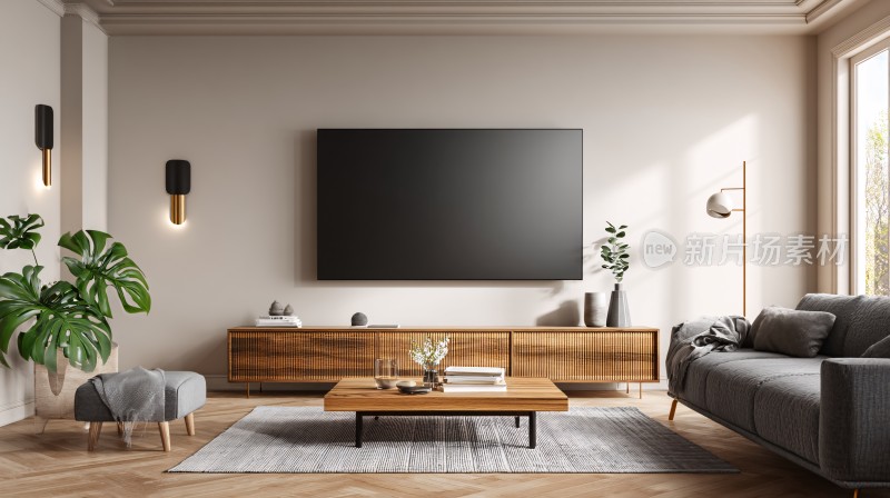 现代简约风客厅室内场景