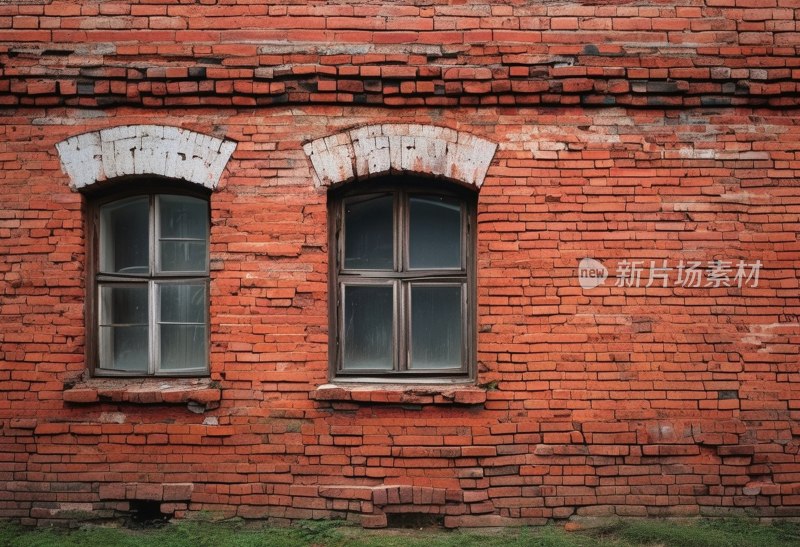 古旧红砖墙