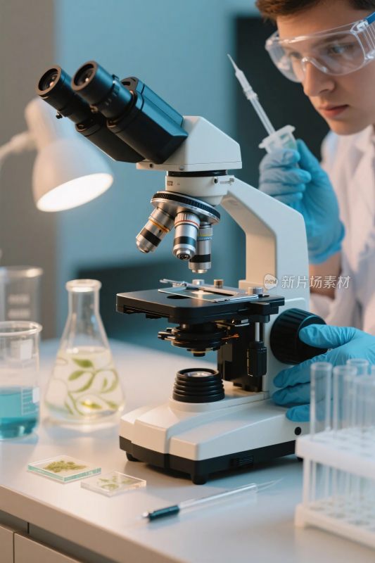 实验室微观研究场景