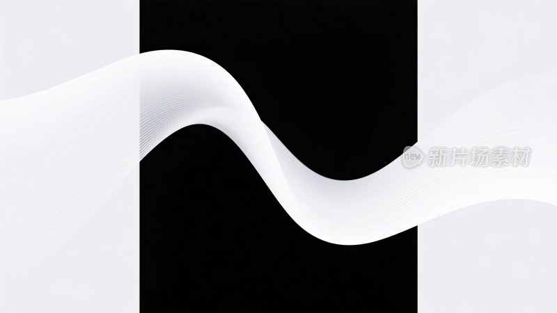 黑白波浪抽象图案