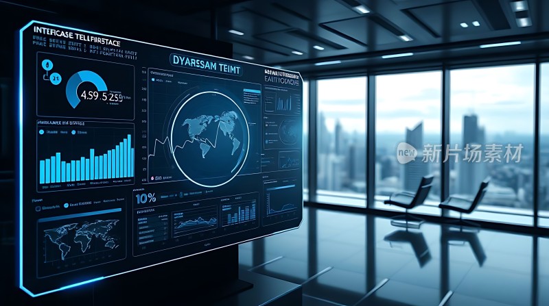 智能监控中心未来城市数据展示