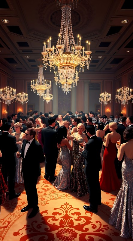 华丽舞会上的优雅时光