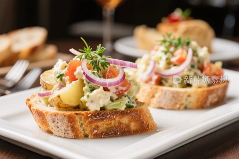 美食餐点三明治