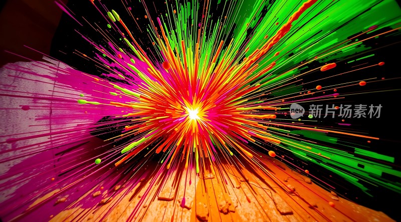 五彩斑斓的色彩爆炸