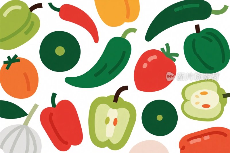 蔬菜水果插画集合