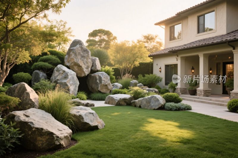 庭院景观石材绿化住宅