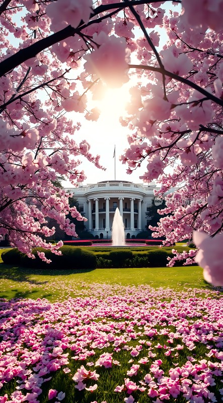 白宫春意盎然