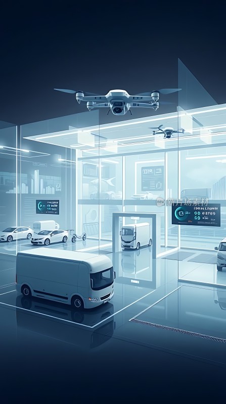 智能物流中心无人机与无人车的未来运输场景