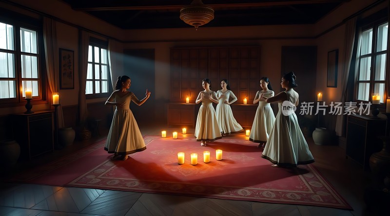 烛光舞者优雅与神秘交织