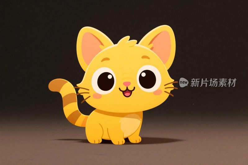 可爱卡通小猫插画