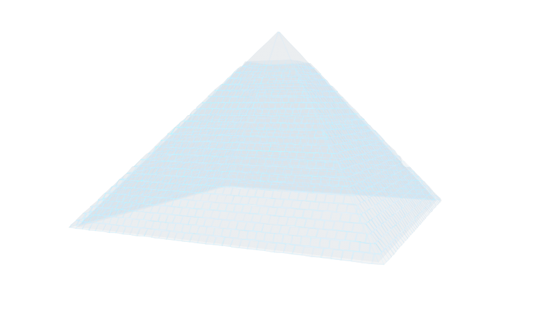 金字塔 埃及三角形低面体游戏场景赛博朋克