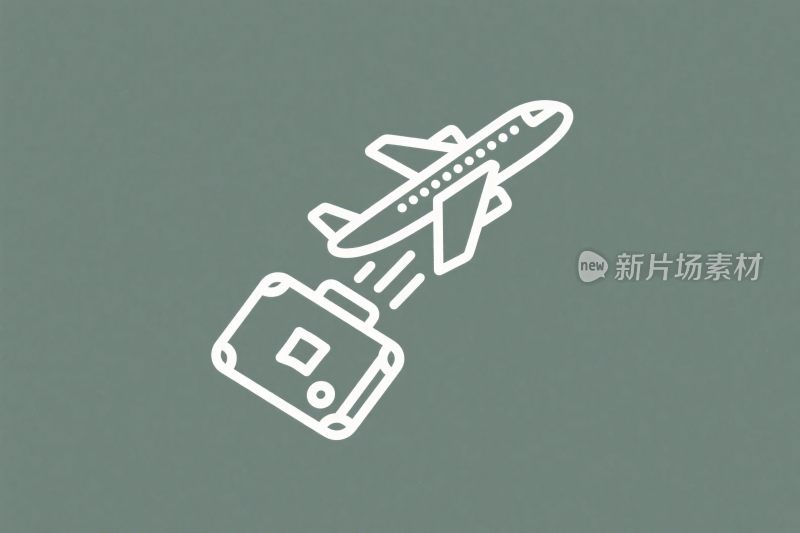 旅行航空行李图标