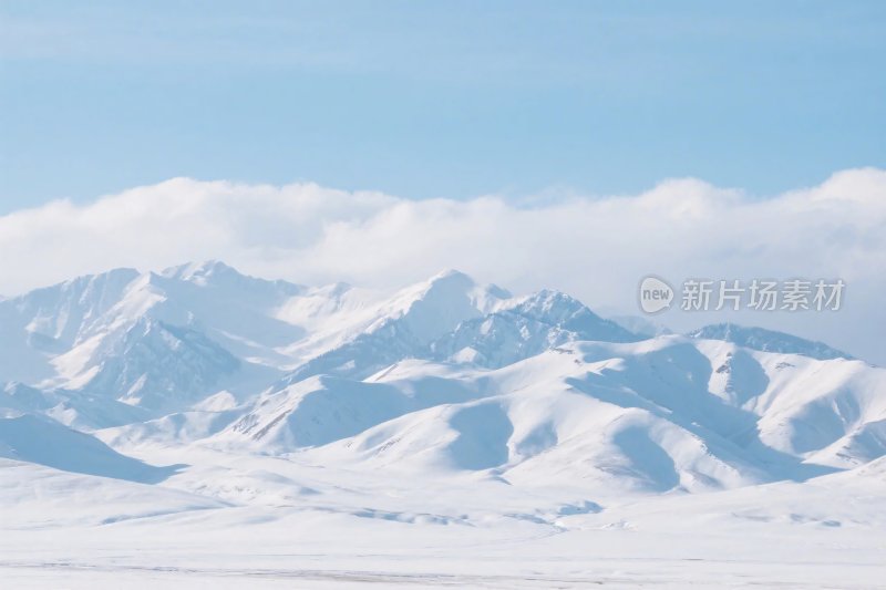 雪山雪景自然风光