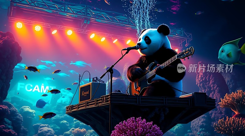 熊猫水下音乐会