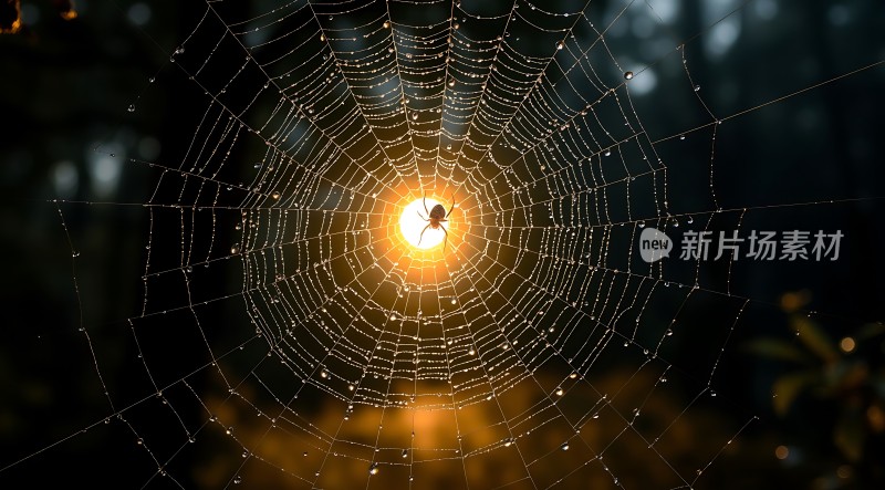 阳光下的蛛网世界