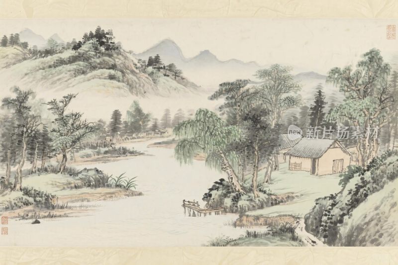 传统山水风景国画