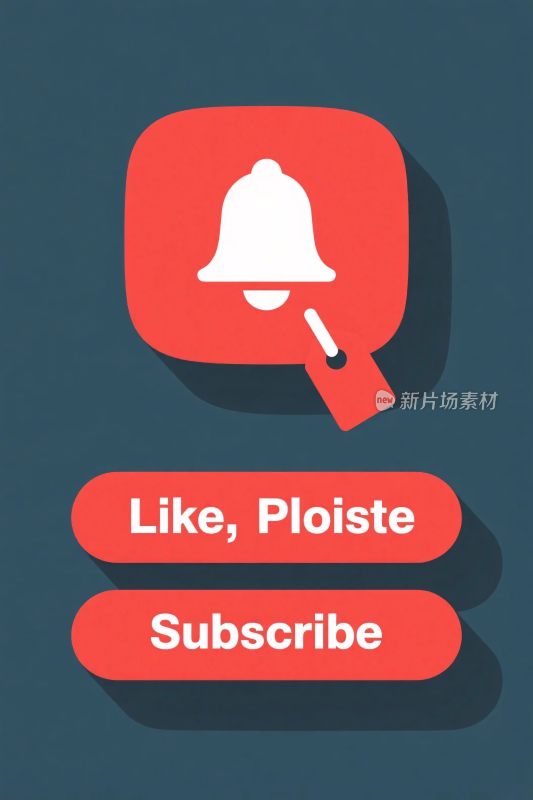 社交媒体按钮插画