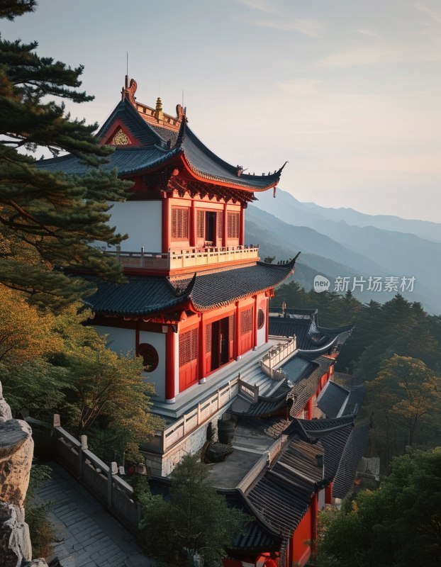 衡山红顶寺风光