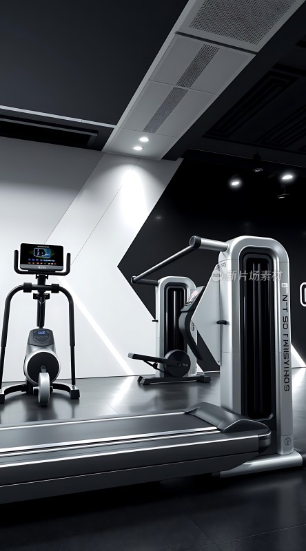 现代健身房设备展示