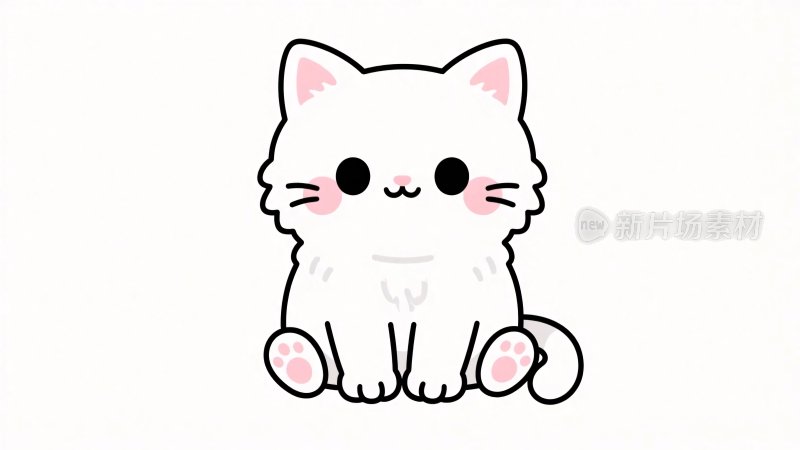 可爱卡通猫咪插画