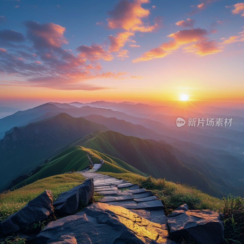 武功山日出美景