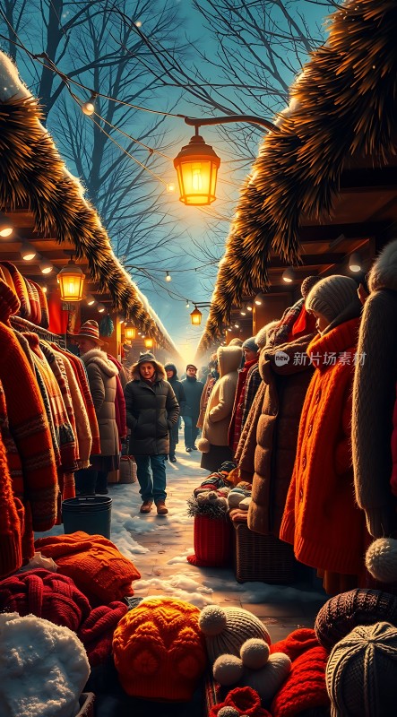 冬日集市暖意融融